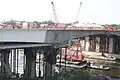 Last segment of northbound lanes in place July 5, 2008.
