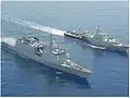 INS Saryu and KRI Teuku Umar in 2015
