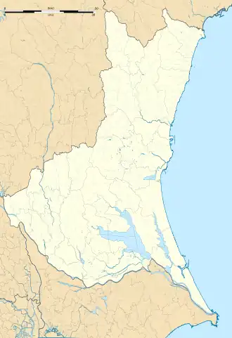 Kashima Soccer Stadium Station is located in Ibaraki Prefecture