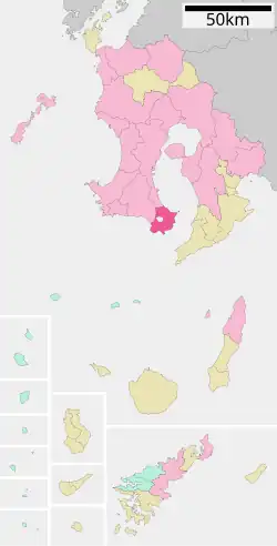 Location of Ibusuki