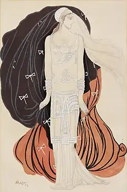 For Ida Rubinstein as Phaedra in Gabriele D'Annunzio's play; 1923, Museum of Avant-Garde Mastery.