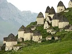 Necropolis near settlement Dargavs