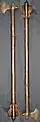 Indian (Deccan) tabar-shishpar, an extremely rare combination tabar axe and shishpar eight-flanged mace, steel with hollow shaft, 21.75 inches, 17th to 18th century