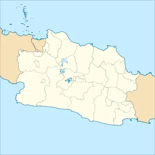 Football at the 2018 Asian Games is located in West Java
