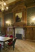 Royal waiting room from Den Haag SS on display in the Railway Museum (Netherlands)