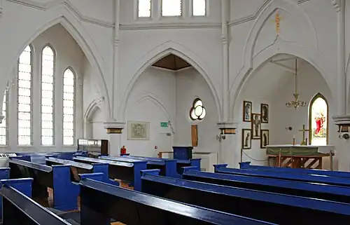 Interior, Gustav Adolf Church (1883; Grade II*)