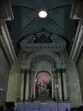 Church interior with high altar