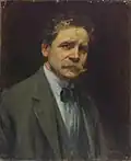 James Quinn (1932) Self portrait, oil on canvas, 61.6 × 51.5 cm. National Gallery of Victoria, Melbourne