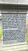 James Bowman Lindsay, Western Cemetery, Dundee, monument inscription