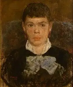 Woman with Turned-up Nose (1879), oil on canvas mounted on wood, 54 × 45 cm, Royal Museum of Fine Arts Antwerp