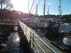 The jetty at Brunswick Heads Boat Harbour, 2014
