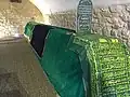 The 6-metre-long (20 ft) cenotaph placed above the purported grave of Joshua