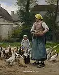 Femme avec des poules Rehs Galleries, Inc., New York City