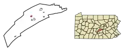 Location of Mifflintown in Juniata County, Pennsylvania.