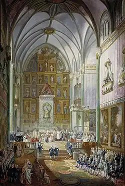 Jura de Fernando VII como Príncipe de Asturias (1791) Museo del Prado