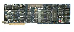 An interface card for running the 3270 emulator on an IBM PC.