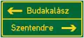 Tabular road sign (T)
