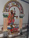 Side view of the deity