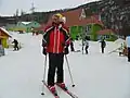 A skier in Tsaghkadzor