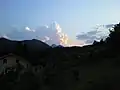 Sunset in the hills of Košnica pri Celju