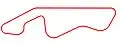 The widened layout in red built in 1968, 36 feet wide and 40 feet from the Kink to Crowthorne and measuring 4.104 km (2.550 mi)