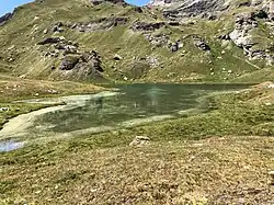 Lac Vert, seen from below