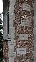 The titles of 88 works of the writer engraved on walls of Château d'If