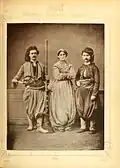1. Christian burgher from Chania 2. Christian horseman from Chania 3. Muslim lady from Chania