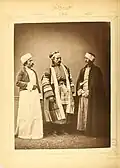 1. Shopkeeper from Belka 2. Fellah from around Belka 3. Muslim artisan from Belka