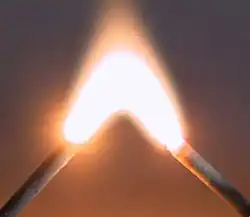 Electric arc.