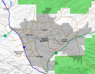Saugus High School shooting is located in Santa Clarita