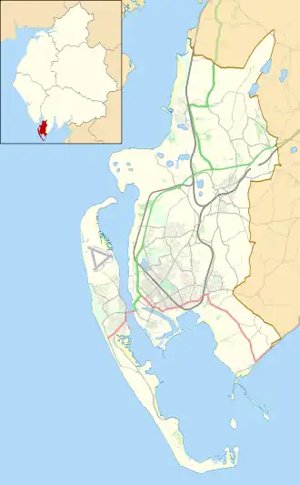 Rampside Gas Terminal is located in the former Borough of Barrow-in-Furness