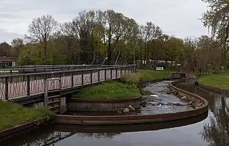 Bicycle bridge across the Berkel