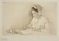 Louise Danse, Jeune fille dessinant, Royal Library of Belgium