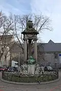 Monument to Del Cour on Place Saint-Paul, Liege