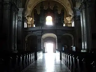 The church's naos