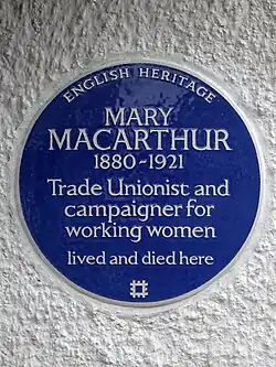 Blue plaque erected at 42 Woodstock Road, Golders Green, March 7th 2017