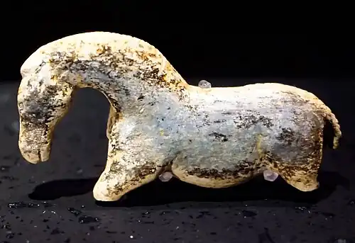 Wild horse from the Vogelherd cave, Germany, c. 33–35,000 BP