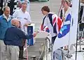 Michael Perham greeted by Tony Bullimore