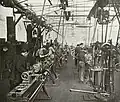 Machinery in Duncan and Fraser's automotive workshop