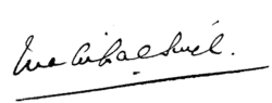 Signature of Mahipal Singh Ju Deo