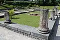Garden seen from the south-east of the peristyle.