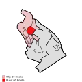 Location in the municipality