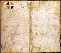 Atlantic map, sheet from the 1313 atlas of Pietro Vesconte. (Bibliothęque Nationale de France, Paris)
