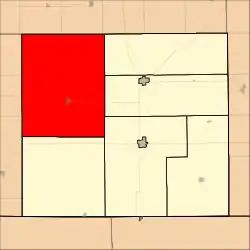 Location within Harper County