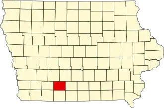 State map highlighting Union County