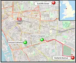Map of Liverpool