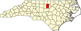 State map highlighting Orange County
