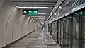 Marol Naka Underground Metro Station, view of platform