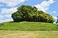Rear circular mound